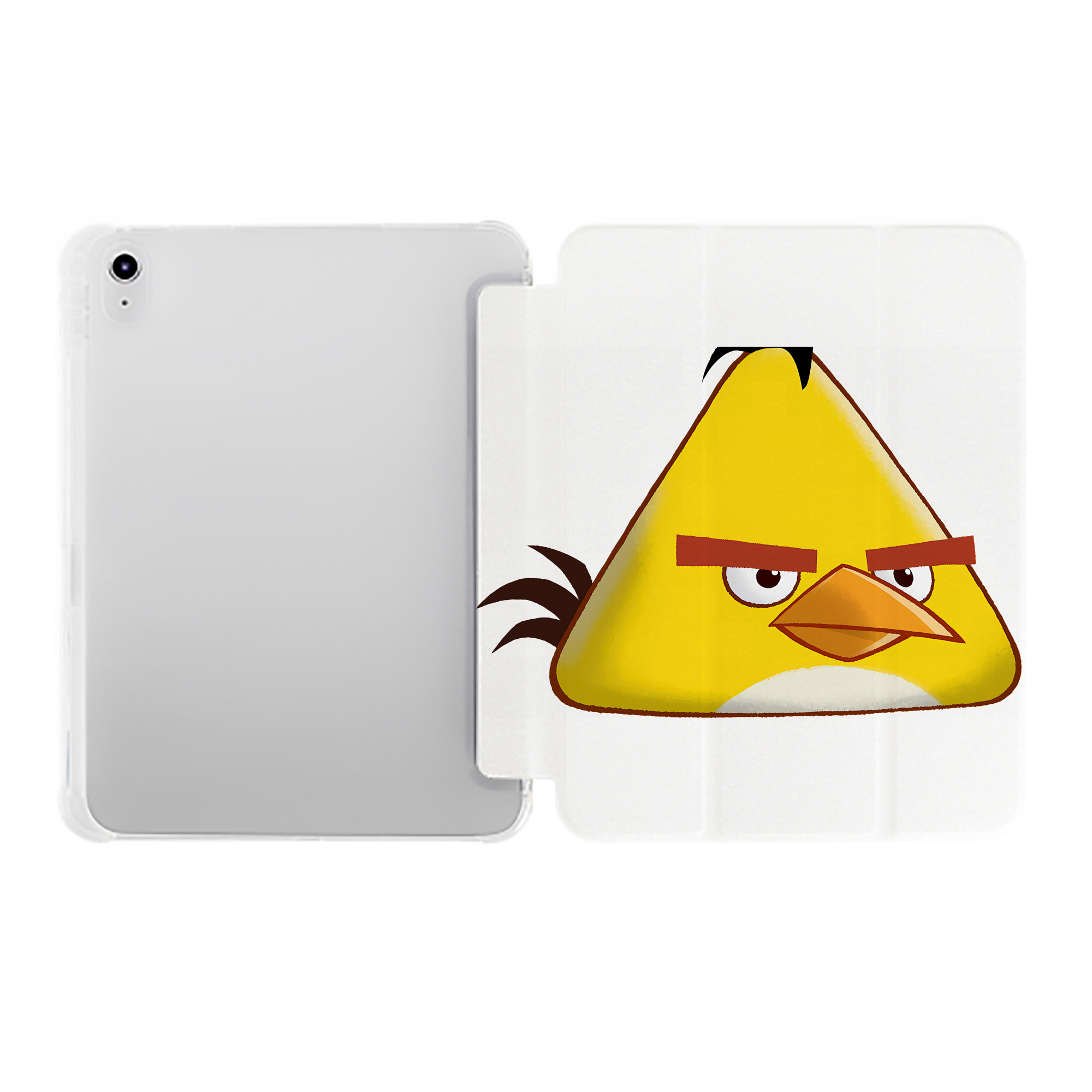 （画像用） Angry Birds アングリーバード IPad ケース ペン収納付き 三つ折りスタンド PUレザー×シリコン 対応機種9.5/10.5/10.9インチ